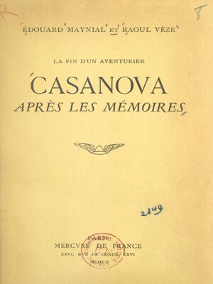 cover image of La fin d'un aventurier